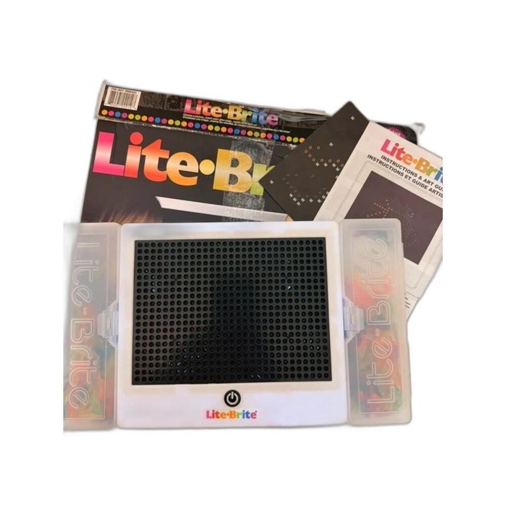 Lite-Brite Deluxe Edition 330-Piece Light Up Board Pegs Original Box